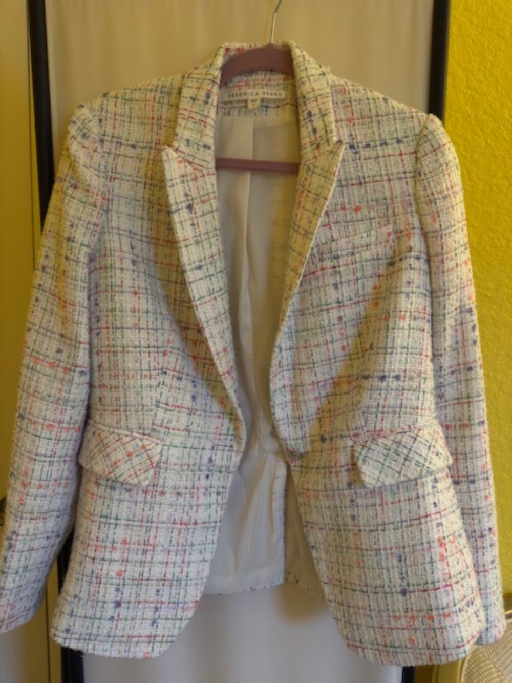 Veronica Beard Multicolor Tweed Blazer — Size 8